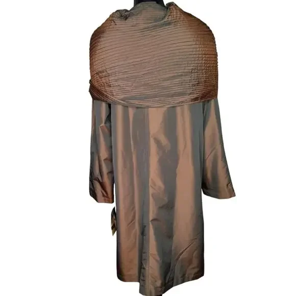 PORTRAIT Rich Bronze/Sienna Elegant Mid-Length Coat (NWT) - Med - Picture 4 of 7